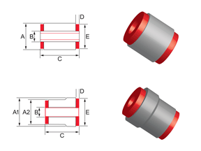 Bushing Type 16 - Shell Without Flange Bushing