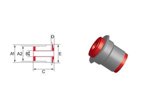 Bushing Type 17 - Shell With Flange Bushing