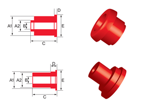 Bushing Type 8 - Stepped OD Shackle Bushing