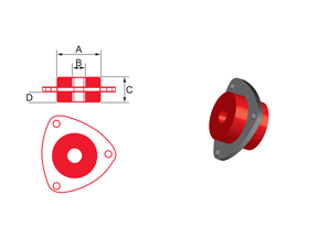 Bushing Type 13 - Bushing With Mounting Plate