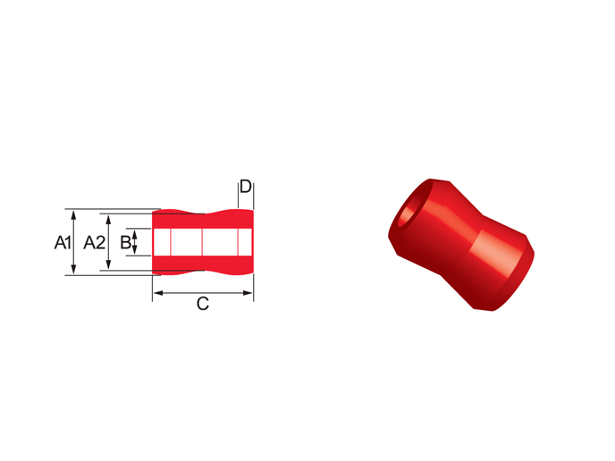 Bushing Type 15 - Tapered Cotton Real Bushing